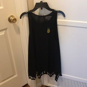 black thin dress